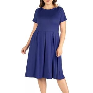 24 SEVEN Jersey Skater Dress Size M